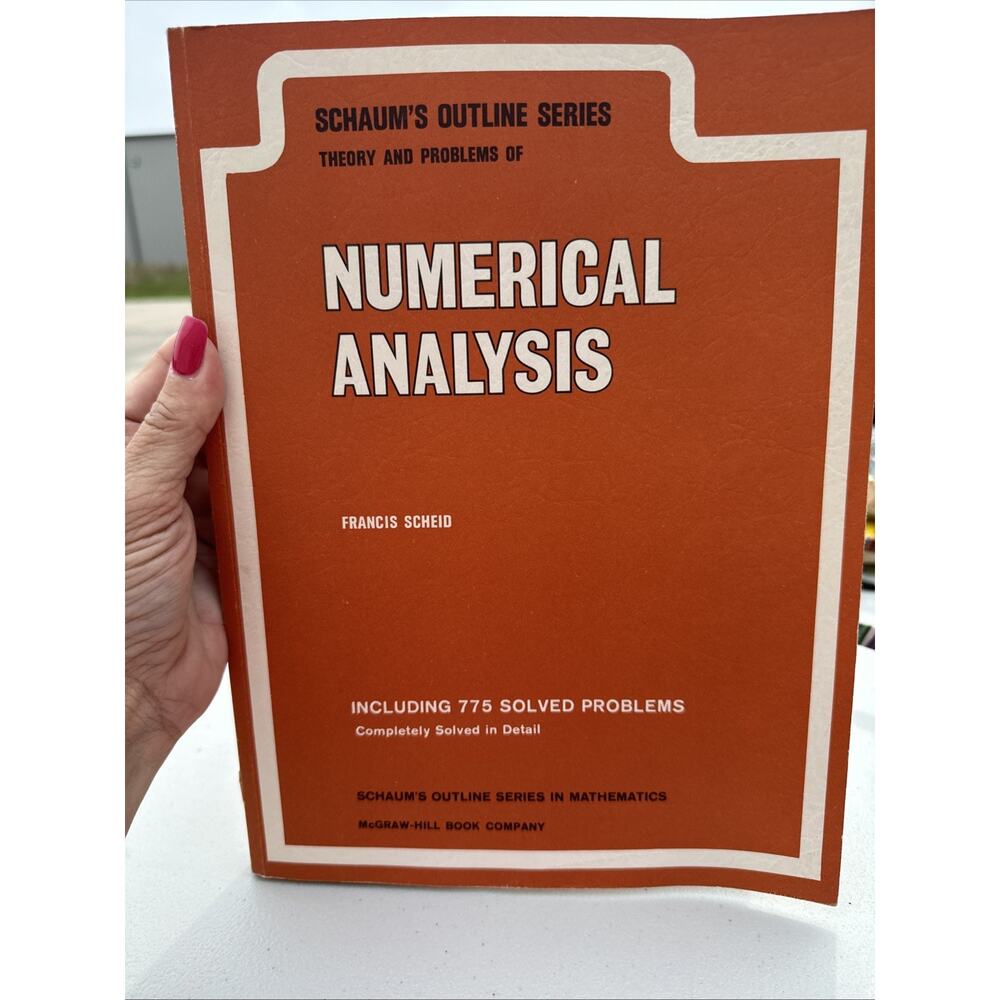 Numerical‎ Analysis by Francis Scheid (1968, paperback)